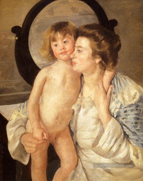  enfant - Mère et Enfant Le Miroir Ovale mères des enfants Mary Cassatt